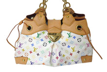 Load image into Gallery viewer, LOUISVUITTON ルイヴィトン モノグラム マルチカラー ウルスラ ブロン ハンドバッグ PVC ヌメ革 M40123 マルチカラー 美品 中古 4b000991
