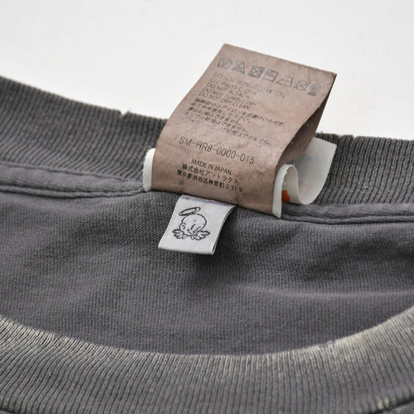 新品同様 SAINT MICHAEL セントマイケル 25SS 半袖Tシャツ SM-HR8-0000-015 サイズL ビーバス&バッドヘッド ヴィンテージ加工 中古 4a010068