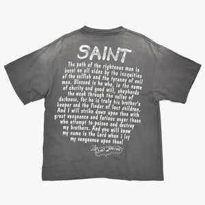 新品同様 SAINT MICHAEL セントマイケル 25SS 半袖Tシャツ SM-HR8-0000-015 サイズL ビーバス&バッドヘッド ヴィンテージ加工 中古 4a010068