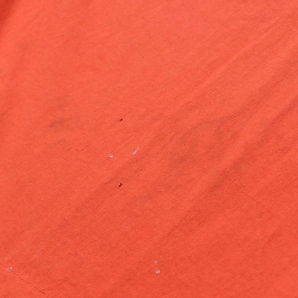 極美品 SAINT MICHAEL セントマイケル 半袖Tシャツ SM-HR1-0000-025 サイズL レッド コットン ヴィンテージ加工 中古 4a010069