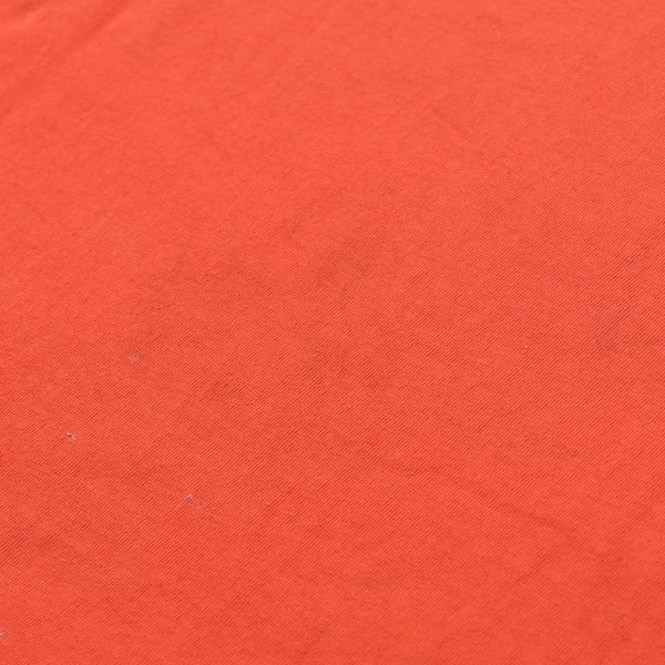 極美品 SAINT MICHAEL セントマイケル 半袖Tシャツ SM-HR1-0000-025 サイズL レッド コットン ヴィンテージ加工 中古 4a010069
