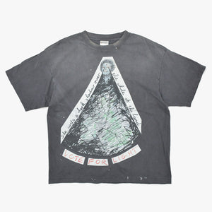 新品同様 SAINT MICHAEL セントマイケル × JAMIE REID ジェイミー リード 半袖Tシャツ SM-MK8-0000-C01 サイズL ブラック 中古 4a010071
