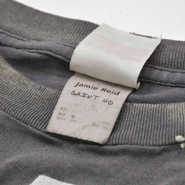 新品同様 SAINT MICHAEL セントマイケル × JAMIE REID ジェイミー リード 半袖Tシャツ SM-MK8-0000-C01 サイズL ブラック 中古 4a010071