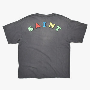 新品同様 SAINT MICHAEL セントマイケル × JAMIE REID ジェイミー リード 半袖Tシャツ SM-MK8-0000-C01 サイズL ブラック 中古 4a010071