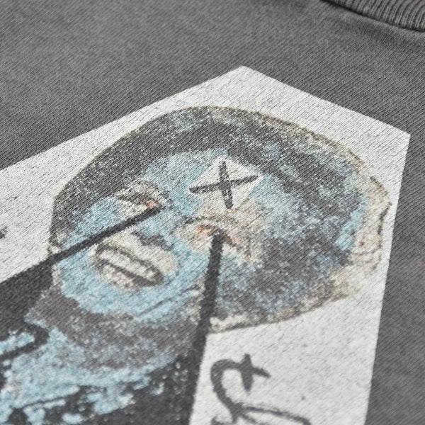 新品同様 SAINT MICHAEL セントマイケル × JAMIE REID ジェイミー リード 半袖Tシャツ SM-MK8-0000-C01 サイズL ブラック 中古 4a010071
