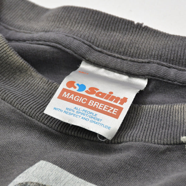新品同様 SAINT MICHAEL セントマイケル × JAMIE REID ジェイミー リード 半袖Tシャツ SM-MK8-0000-C01 サイズL ブラック 中古 4a010071
