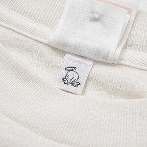 極美品 SAINT MICHAEL セントマイケル × A BATHING APE アベイシングエイプ 半袖Tシャツ SM-MK1-0000-C34 サイズL ホワイト 中古 4a010072