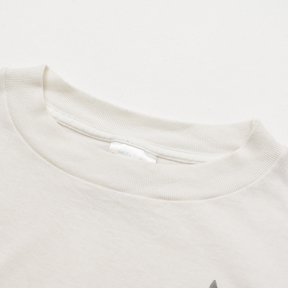 極美品 SAINT MICHAEL セントマイケル 26SS 半袖Tシャツ SM-MK8-0000-017 サイズL バニーガール ホワイト プリント 中古 4a010073