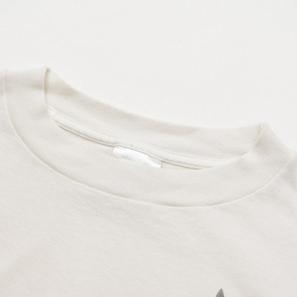 Very Good Condition SAINT MICHAEL 26SS Short Sleeve T-shirt SM-MK8-0000-017 Size L Bunny Girl White Print Used 4a010073