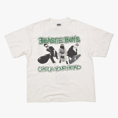 Very good condition SAINT MICHAEL Saint Michael × BEASTIE BOYS Beastie Boys short sleeve T-shirt SM-MK8-0000-C23 Size L White Used 4a010074