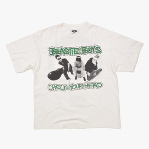 Very good condition SAINT MICHAEL Saint Michael × BEASTIE BOYS Beastie Boys short sleeve T-shirt SM-MK8-0000-C23 Size L White Used 4a010074