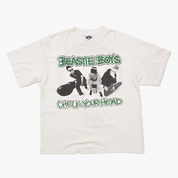 Very good condition SAINT MICHAEL Saint Michael × BEASTIE BOYS Beastie Boys short sleeve T-shirt SM-MK8-0000-C23 Size L White Used 4a010074