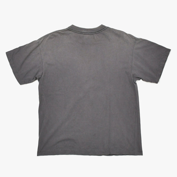 新品同様 SAINT MICHAEL セントマイケル DELICATE BULLSHIT 半袖Tシャツ SM-HR8-0000-003 サイズS ブラック ヴィンテージ加工 中古 4a010075