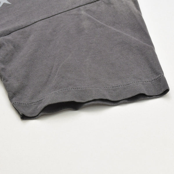新品同様 SAINT MICHAEL セントマイケル DELICATE BULLSHIT 半袖Tシャツ SM-HR8-0000-003 サイズS ブラック ヴィンテージ加工 中古 4a010075