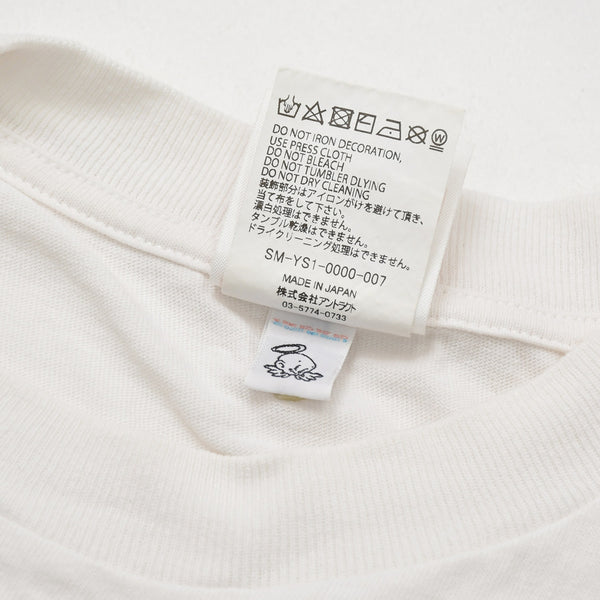 新品同様 SAINT MICHAEL セントマイケル 24AW 半袖Tシャツ SM-YS1-0000-007 サイズM ホワイト マルチカラー 中古 4a010076