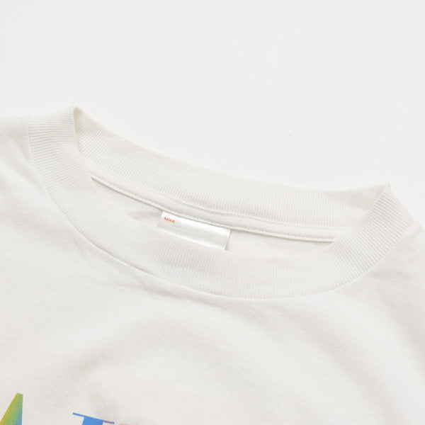 新品同様 SAINT MICHAEL セントマイケル 24AW 半袖Tシャツ SM-YS1-0000-007 サイズM ホワイト マルチカラー 中古 4a010076