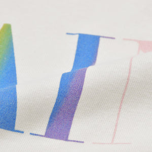 新品同様 SAINT MICHAEL セントマイケル 24AW 半袖Tシャツ SM-YS1-0000-007 サイズM ホワイト マルチカラー 中古 4a010076