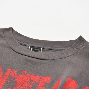新品同様 SAINT MICHAEL セントマイケル × DENIM TEARS デニムティアーズ 半袖Tシャツ SM-S22-0000-064 サイズS ヴィンテージ加工 中古 4a010077