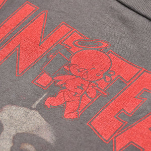 新品同様 SAINT MICHAEL セントマイケル × DENIM TEARS デニムティアーズ 半袖Tシャツ SM-S22-0000-064 サイズS ヴィンテージ加工 中古 4a010077
