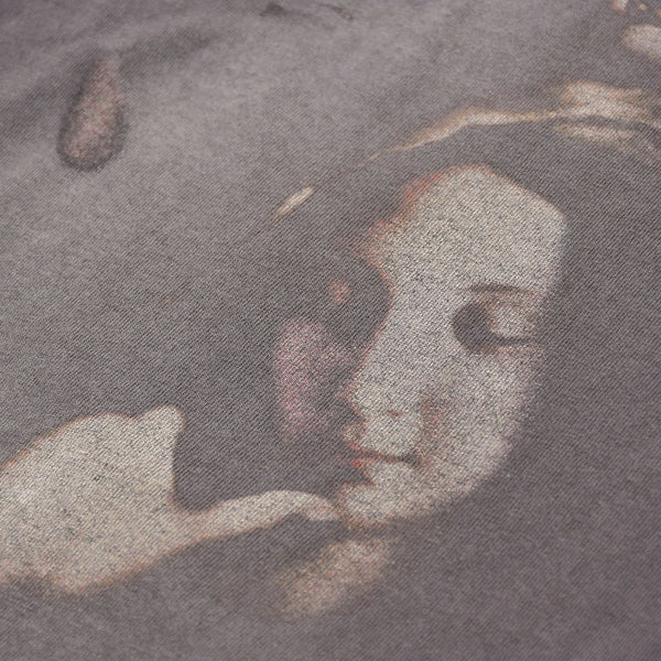 新品同様 SAINT MICHAEL セントマイケル × DENIM TEARS デニムティアーズ 半袖Tシャツ SM-S22-0000-064 サイズS ヴィンテージ加工 中古 4a010077