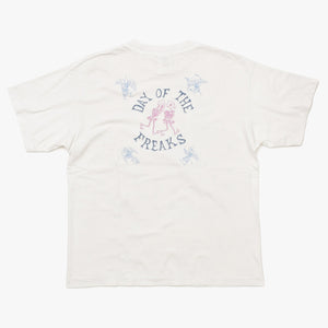 新品未使用 SAINT MICHAEL セントマイケル DAY OF THE FREAKS 半袖Tシャツ SM-HR8-0000-023 サイズS ホワイト マルチカラー 中古 4a010078
