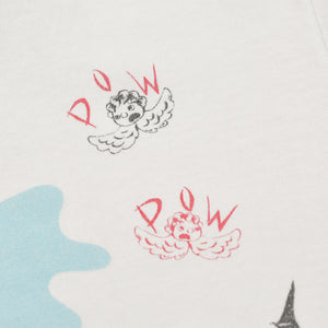 新品未使用 SAINT MICHAEL セントマイケル DAY OF THE FREAKS 半袖Tシャツ SM-HR8-0000-023 サイズS ホワイト マルチカラー 中古 4a010078
