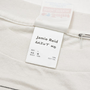 新品未使用 SAINT MICHAEL セントマイケル DAILY MIRROR デイリーミラー 半袖Tシャツ SM-MK3-0000-C02 サイズL ホワイト 中古 4a010079