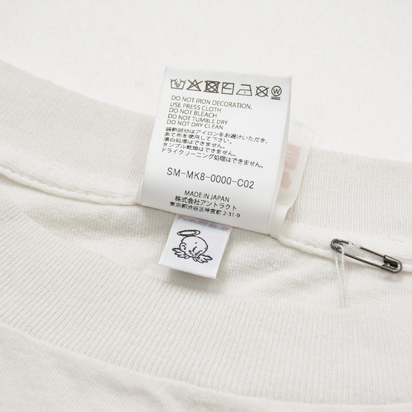 新品未使用 SAINT MICHAEL セントマイケル DAILY MIRROR デイリーミラー 半袖Tシャツ SM-MK3-0000-C02 サイズL ホワイト 中古 4a010079