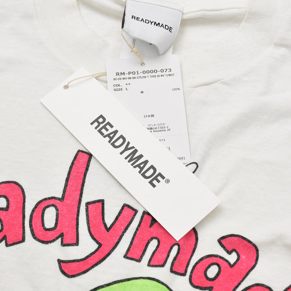 New and unused READY MADE 24SS short sleeve T-shirt RE-CO-WH-00-00-275 Size L White De La Soul Used 4a010082