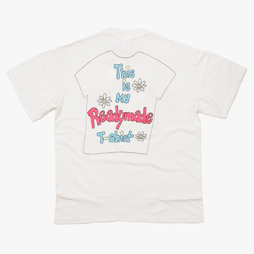新品未使用 READY MADE レディメイド 24SS 半袖Tシャツ RE-CO-WH-00-00-275 サイズL ホワイト De La Soul デラソウル 中古 4a010082
