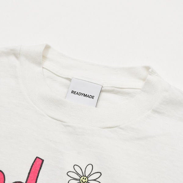 New and unused READY MADE 24SS short sleeve T-shirt RE-CO-WH-00-00-275 Size L White De La Soul Used 4a010082