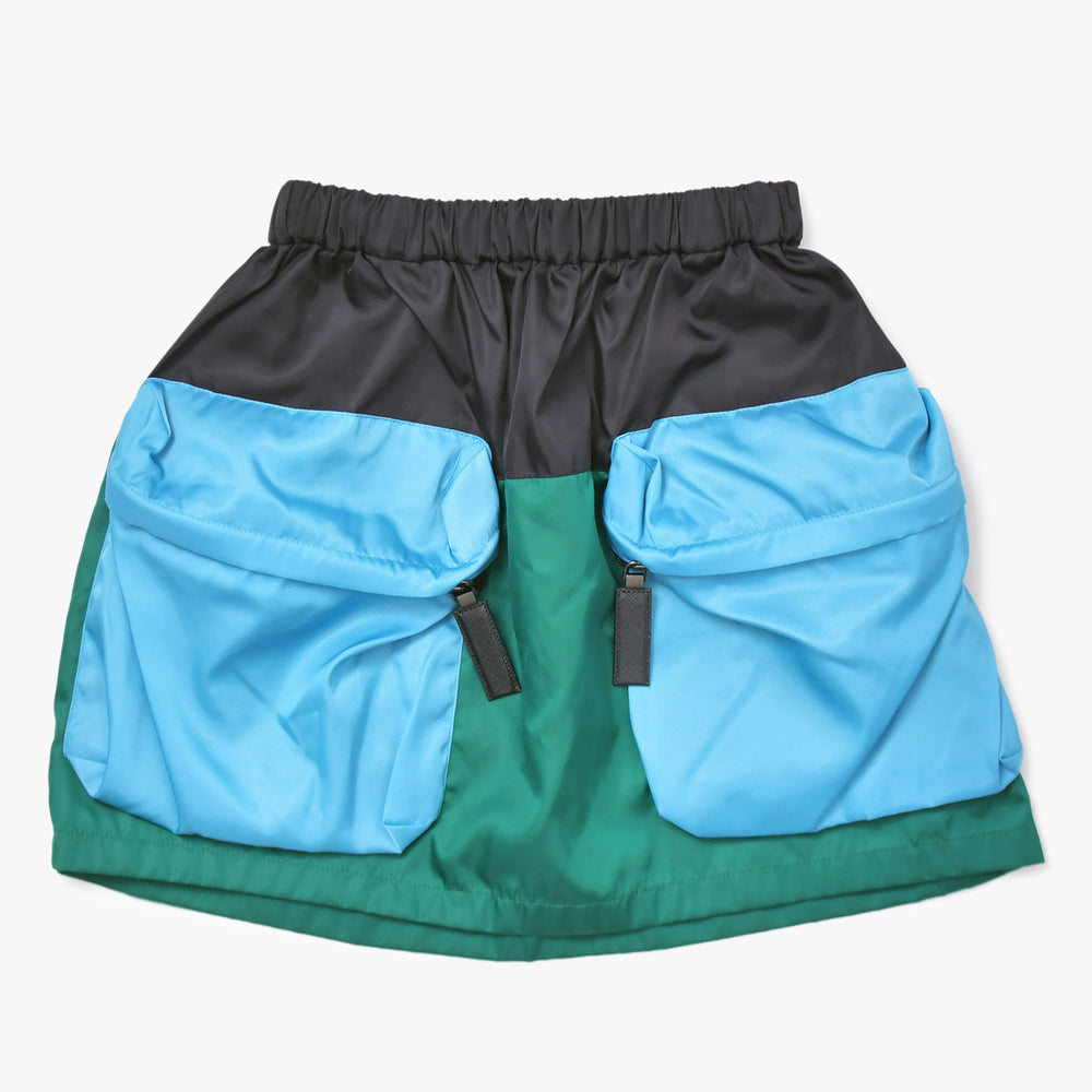 極美品 PRADA プラダ 20SS ナイロンミニスカート 21H853 S201 1V3M マルチカラー サイズ36 中古 4b010129