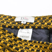 画像をギャラリービューアに読み込む, 極美品 Dior ディオール 総柄 セットアップ 7040NE83 イエロー ブラック ウール ナイロン キュプラ 中古 4b010144