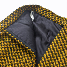 画像をギャラリービューアに読み込む, 極美品 Dior ディオール 総柄 セットアップ 7040NE83 イエロー ブラック ウール ナイロン キュプラ 中古 4b010144