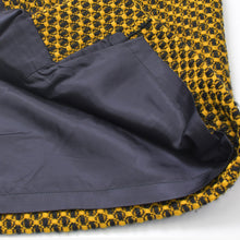 画像をギャラリービューアに読み込む, 極美品 Dior ディオール 総柄 セットアップ 7040NE83 イエロー ブラック ウール ナイロン キュプラ 中古 4b010144
