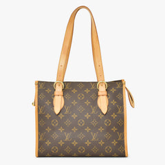 極美品 LOUIS VUITTON ルイヴィトン モノグラム ポパンクール オ ショルダーバッグ M40007 PVCコーティングキャンバス ブラウン 中古 4b010174