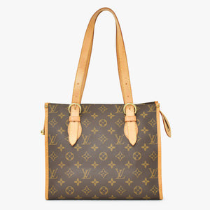 極美品 LOUIS VUITTON ルイヴィトン モノグラム ポパンクール オ ショルダーバッグ M40007 PVCコーティングキャンバス ブラウン 中古 4b010174