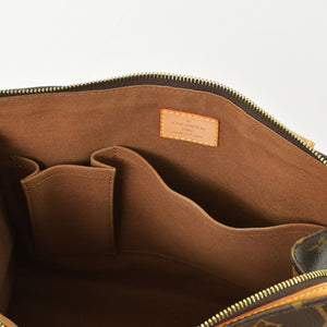 極美品 LOUIS VUITTON ルイヴィトン モノグラム ポパンクール オ ショルダーバッグ M40007 PVCコーティングキャンバス ブラウン 中古 4b010174