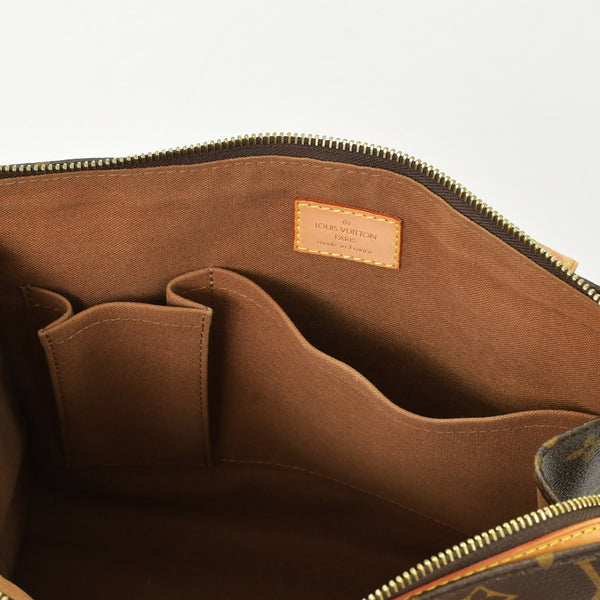 極美品 LOUIS VUITTON ルイヴィトン モノグラム ポパンクール オ ショルダーバッグ M40007 PVCコーティングキャンバス ブラウン 中古 4b010174