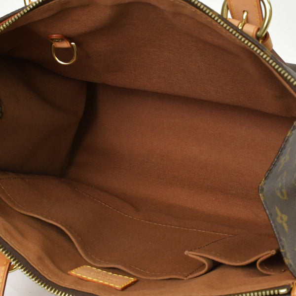 極美品 LOUIS VUITTON ルイヴィトン モノグラム ポパンクール オ ショルダーバッグ M40007 PVCコーティングキャンバス ブラウン 中古 4b010174