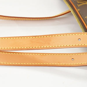 極美品 LOUIS VUITTON ルイヴィトン モノグラム ポパンクール オ ショルダーバッグ M40007 PVCコーティングキャンバス ブラウン 中古 4b010174