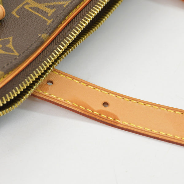 極美品 LOUIS VUITTON ルイヴィトン モノグラム ポパンクール オ ショルダーバッグ M40007 PVCコーティングキャンバス ブラウン 中古 4b010174