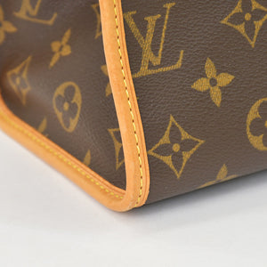 極美品 LOUIS VUITTON ルイヴィトン モノグラム ポパンクール オ ショルダーバッグ M40007 PVCコーティングキャンバス ブラウン 中古 4b010174