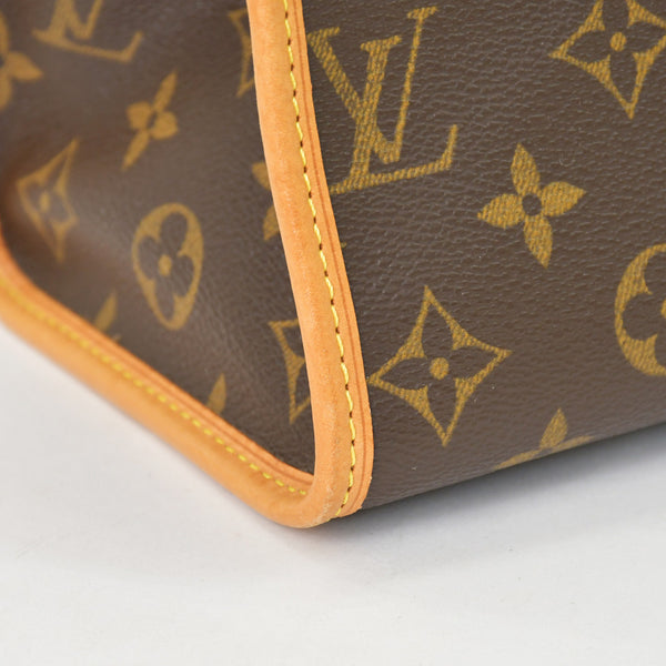 極美品 LOUIS VUITTON ルイヴィトン モノグラム ポパンクール オ ショルダーバッグ M40007 PVCコーティングキャンバス ブラウン 中古 4b010174