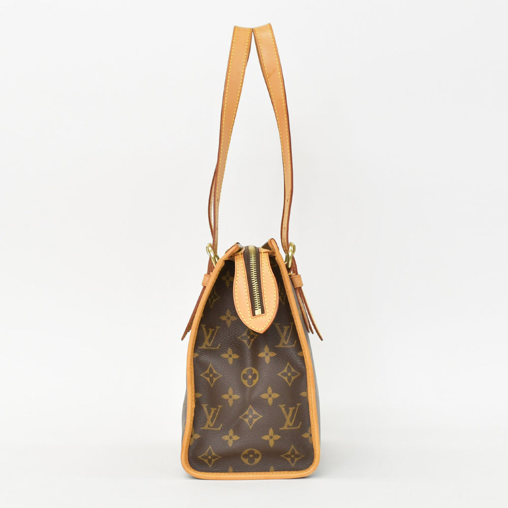 極美品 LOUIS VUITTON ルイヴィトン モノグラム ポパンクール オ ショルダーバッグ M40007 PVCコーティングキャンバス ブラウン 中古 4b010174