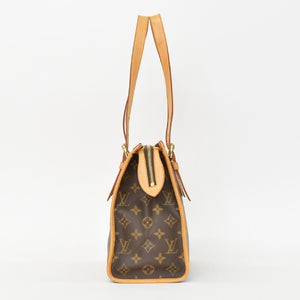 極美品 LOUIS VUITTON ルイヴィトン モノグラム ポパンクール オ ショルダーバッグ M40007 PVCコーティングキャンバス ブラウン 中古 4b010174