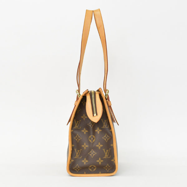 極美品 LOUIS VUITTON ルイヴィトン モノグラム ポパンクール オ ショルダーバッグ M40007 PVCコーティングキャンバス ブラウン 中古 4b010174