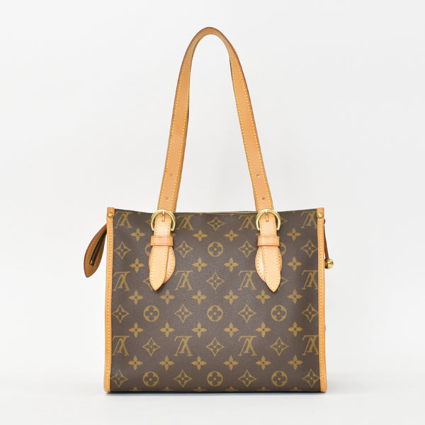 極美品 LOUIS VUITTON ルイヴィトン モノグラム ポパンクール オ ショルダーバッグ M40007 PVCコーティングキャンバス ブラウン 中古 4b010174