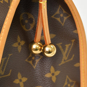 極美品 LOUIS VUITTON ルイヴィトン モノグラム ポパンクール オ ショルダーバッグ M40007 PVCコーティングキャンバス ブラウン 中古 4b010174