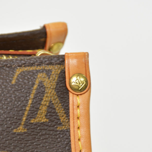 極美品 LOUIS VUITTON ルイヴィトン モノグラム ポパンクール オ ショルダーバッグ M40007 PVCコーティングキャンバス ブラウン 中古 4b010174
